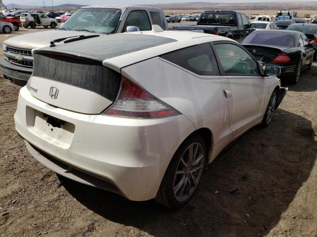 JHMZF1D65BS010863 - 2011 HONDA CR-Z EX WHITE photo 3