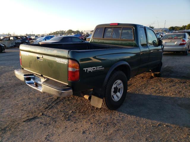 4TASN92N7YZ680053 - 2000 TOYOTA TACOMA XTRACAB PRERUNNER მწვანე ფოტო 3