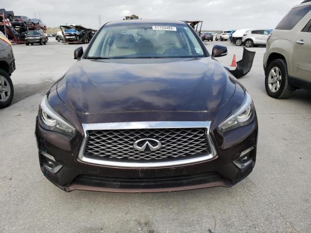 JN1EV7AP4JM591300 - 2018 INFINITI Q50 LUXE BROWN photo 5