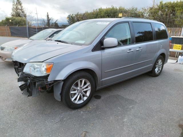 2C4RDGCG0ER123095 - 2014 DODGE GRAND CARA SXT GRAY photo 1