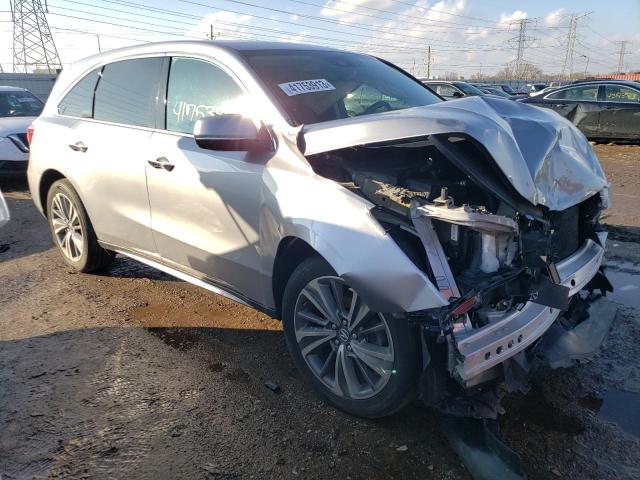 5FRYD4H5XHB025353 - 2017 ACURA MDX TECHNOLOGY SILVER photo 4