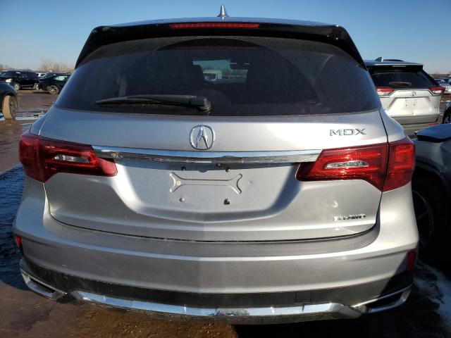 5FRYD4H5XHB025353 - 2017 ACURA MDX TECHNOLOGY SILVER photo 6