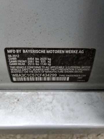 WBA3C1C57CF434299 - 2012 BMW 328 I SULEV SILVER photo 12