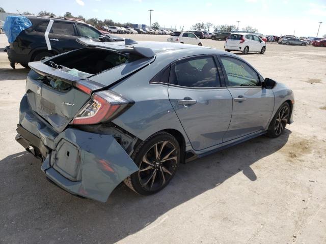 SHHFK7H40JU208496 - 2018 HONDA CIVIC SPORT 灰色 照片 3