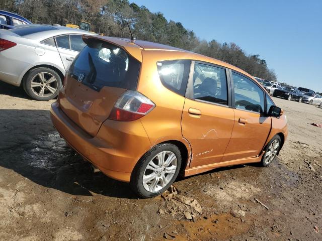 JHMGE88459S061687 - 2009 HONDA FIT SPORT ORANGE photo 3