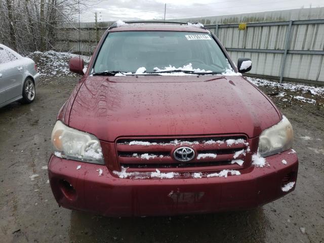 JTEDP21A160122032 - 2006 TOYOTA HIGHLANDER LIMITED MAROON photo 5