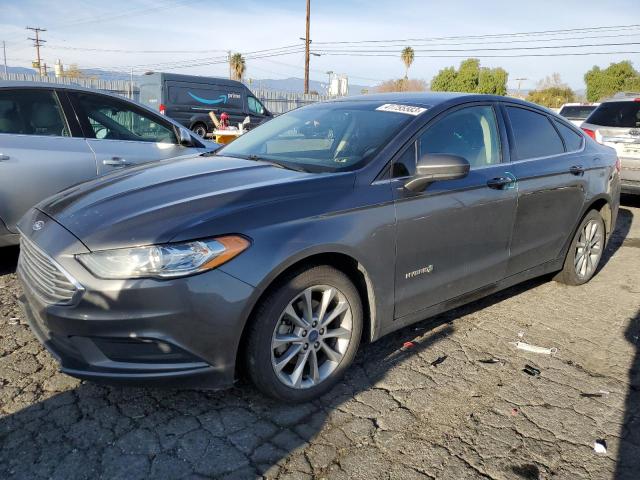 3FA6P0LU8HR266243 - 2017 FORD FUSION SE HYBRID GRAY photo 1