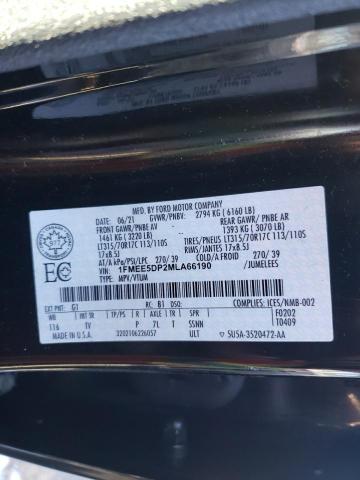 1FMEE5DP2MLA66190 - 2021 FORD BRONCO BASE BLACK photo 14