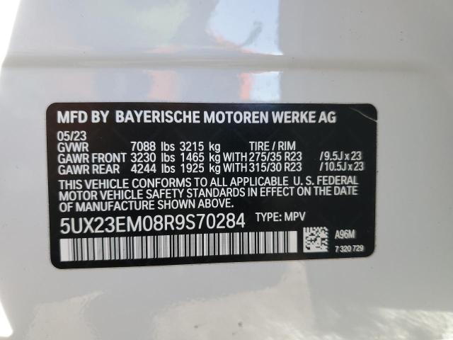 5UX23EM08R9S70284 - 2024 BMW X7 XDRIVE40I WHITE photo 13