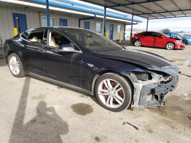 5YJSA1CG2DFP07581 - 2013 TESLA MODEL S BLUE photo 4