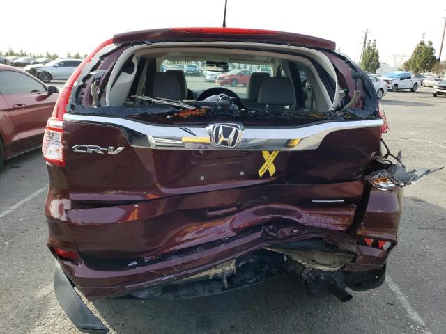 5J6RM3H99GL015745 - 2016 HONDA CR-V TOURING BURGUNDY photo 6