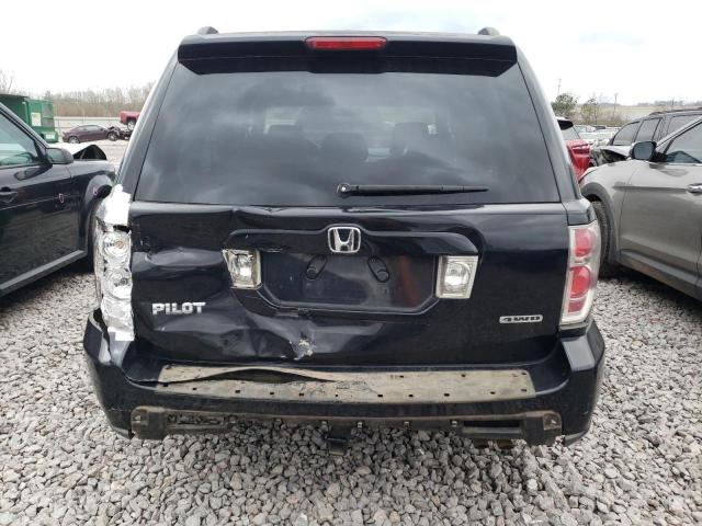 5FNYF18338B040723 - 2008 HONDA PILOT SE BLACK photo 6