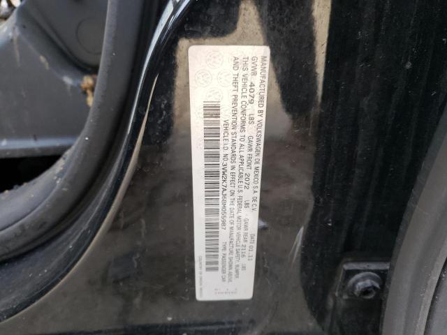3VW2K7AJ6BM055987 - 2011 VOLKSWAGEN JETTA BASE 黑色 照片 12