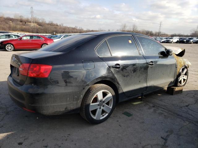 3VW2K7AJ6BM055987 - 2011 VOLKSWAGEN JETTA BASE 黑色 照片 3