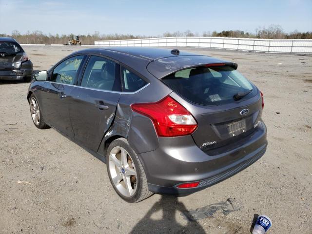 1FADP3N21DL149701 - 2013 FORD FOCUS TITANIUM GRAY photo 3