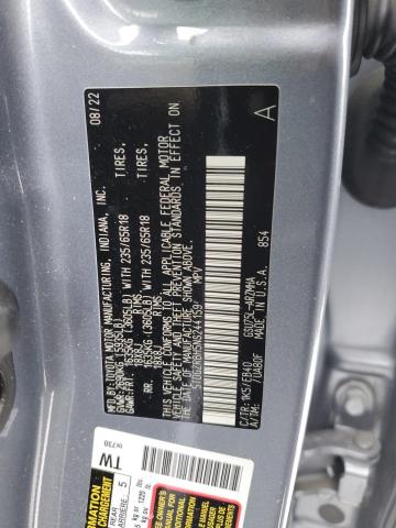 5TDGZRBH5NS244159 - 2022 TOYOTA HIGHLANDER XLE GRAY photo 14