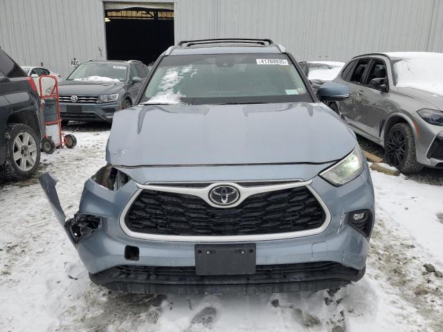 5TDGZRBH5NS244159 - 2022 TOYOTA HIGHLANDER XLE GRAY photo 5