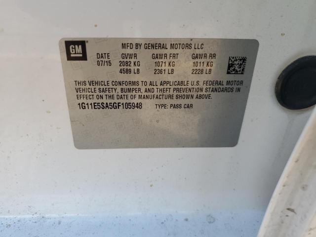 1G11E5SA5GF105948 - 2016 CHEVROLET MALIBU LIM LTZ WHITE photo 12