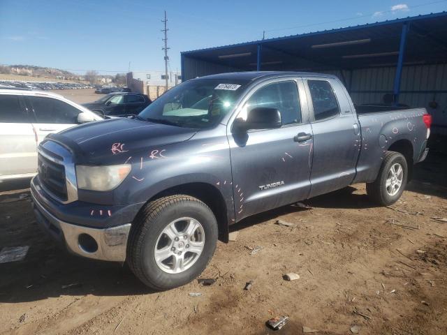5TFUM5F12AX009231 - 2010 TOYOTA TUNDRA DOUBLE CAB SR5 BLUE photo 1