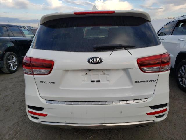 5XYPK4A50GG023485 - 2016 KIA SORENTO SX WHITE photo 6