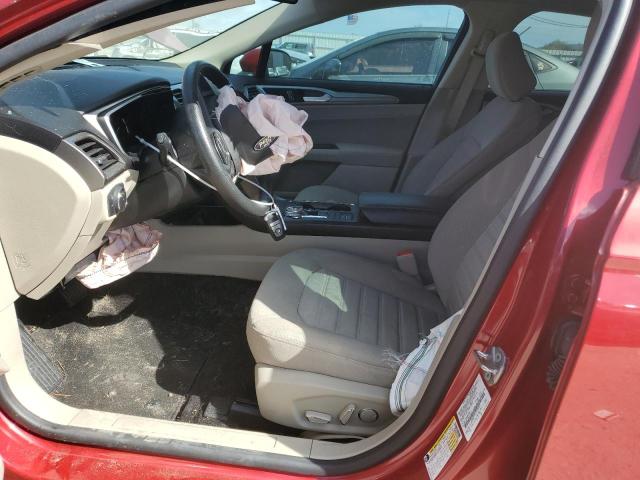 3FA6P0HD7LR104377 - 2020 FORD FUSION SE MAROON photo 7