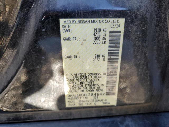 1N4AL3AP3EC284647 - 2014 NISSAN ALTIMA 2.5 BLACK photo 12