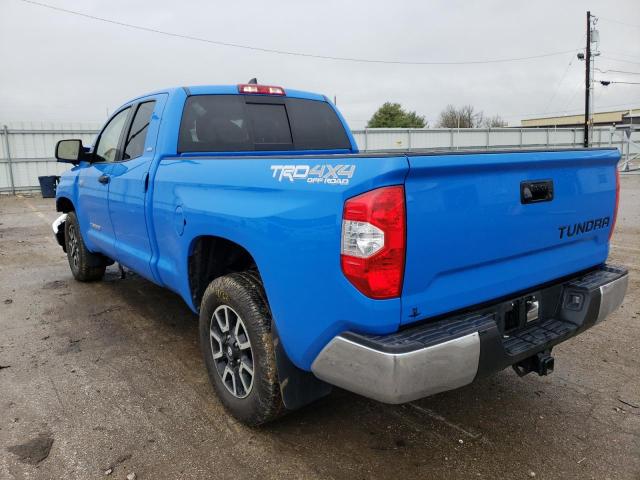 5TFUY5F19MX994569 - 2021 TOYOTA TUNDRA DOUBLE CAB SR/SR5 BLUE photo 3