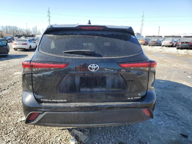 5TDGZRBH0NS579541 - 2022 TOYOTA HIGHLANDER XLE 黑色 照片 6