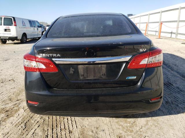 3N1AB7AP7EY326025 - 2014 NISSAN SENTRA S BLACK photo 6