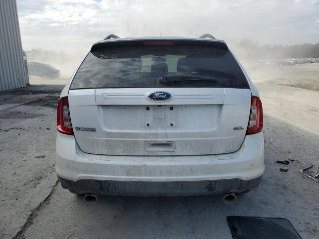 2FMDK3JC2CBA11165 - 2012 FORD EDGE SEL WHITE photo 6