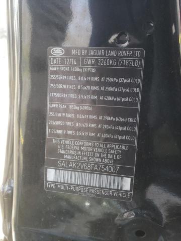 SALAK2V68FA754007 - 2015 LAND ROVER LR4 HSE LU BLACK photo 13