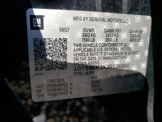 1GYS4KKJXJR136884 - 2018 CADILLAC ESCALADE ESV PLATINUM შავი ფოტო 14
