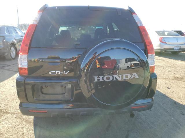 JHLRD78916C030397 - 2006 HONDA CR-V SE BLACK photo 6