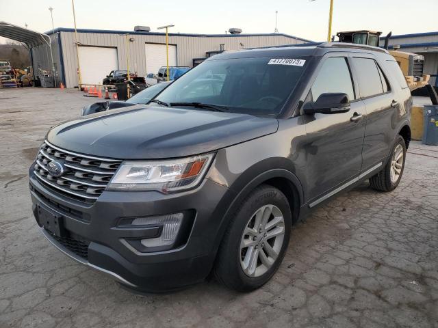 1FM5K7D86HGC17978 - 2017 FORD EXPLORER XLT GRAY photo 1