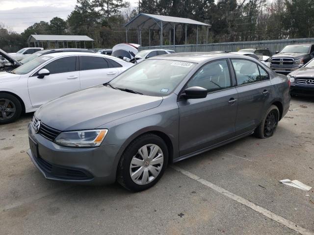 3VW2K7AJ8CM345309 - 2012 VOLKSWAGEN JETTA BASE GRAY photo 1