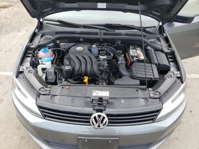 3VW2K7AJ8CM345309 - 2012 VOLKSWAGEN JETTA BASE GRAY photo 11