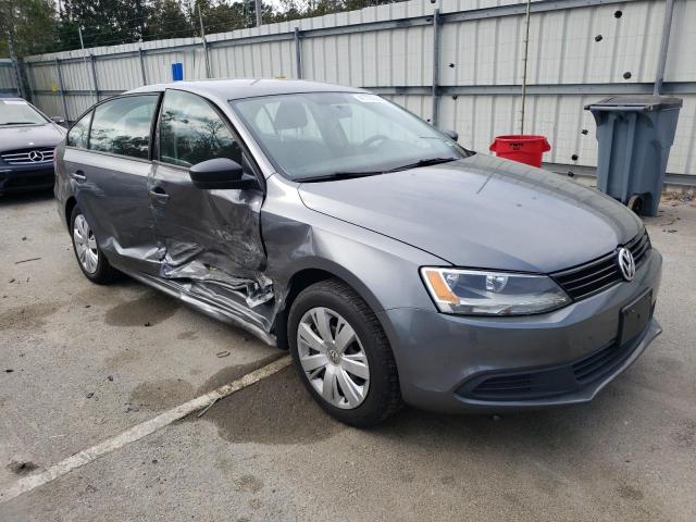 3VW2K7AJ8CM345309 - 2012 VOLKSWAGEN JETTA BASE GRAY photo 4