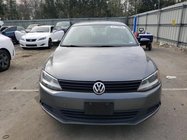 3VW2K7AJ8CM345309 - 2012 VOLKSWAGEN JETTA BASE GRAY photo 5