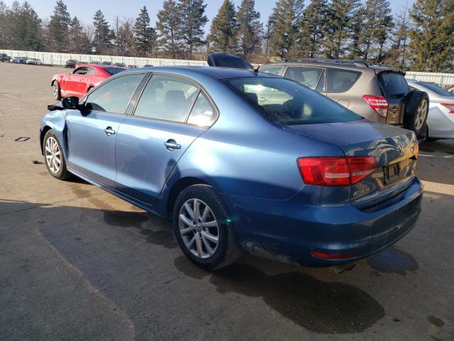 3VWB17AJXFM258082 - 2015 VOLKSWAGEN JETTA SE BLUE photo 2