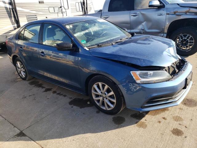 3VWB17AJXFM258082 - 2015 VOLKSWAGEN JETTA SE BLUE photo 4