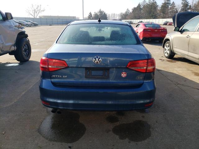 3VWB17AJXFM258082 - 2015 VOLKSWAGEN JETTA SE BLUE photo 6