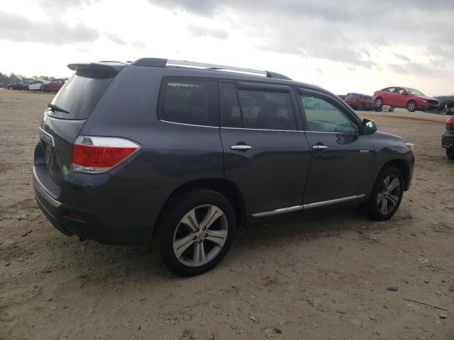 5TDYK3EH7DS126338 - 2013 TOYOTA HIGHLANDER LIMITED GRAY photo 3