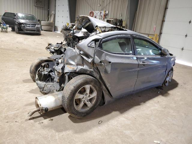 5NPDH4AE1EH526059 - 2014 HYUNDAI ELANTRA SE GRAY photo 3