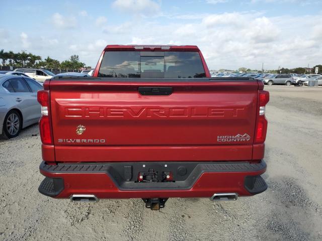 1GCUYHED5NZ170670 - 2022 CHEVROLET SILVERADO K1500 HIGH COUNTRY RED photo 6