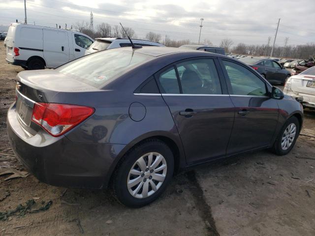 1G1PF5S90B7252128 - 2011 CHEVROLET CRUZE LT GRAY photo 3