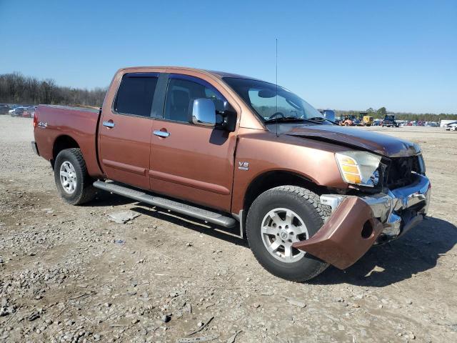 1N6AA07BX4N580033 - 2004 NISSAN TITAN XE BROWN photo 4