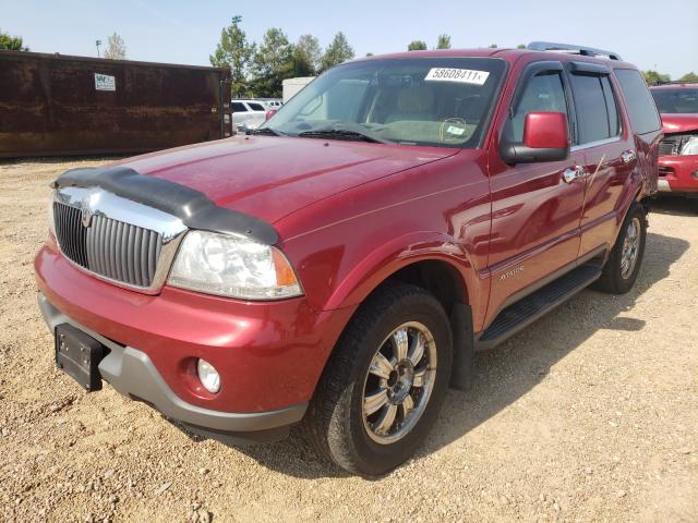 5LMEU78H53ZJ20091 - 2003 LINCOLN AVIATOR RED photo 2