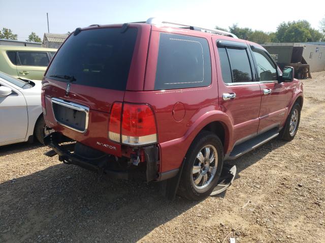 5LMEU78H53ZJ20091 - 2003 LINCOLN AVIATOR 红色 照片 4