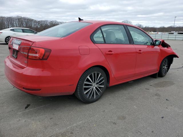 3VWD17AJ3FM215759 - 2015 VOLKSWAGEN JETTA SE RED photo 3