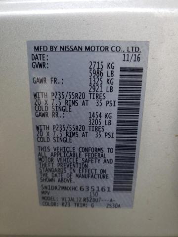 5N1DR2MNXHC635161 - 2017 NISSAN PATHFINDER S Gümüş foto 13